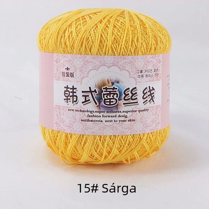 Csipke horgolócérna, 8 Lace variáció, 7s sodrás, 1 szál, csoportos fonal