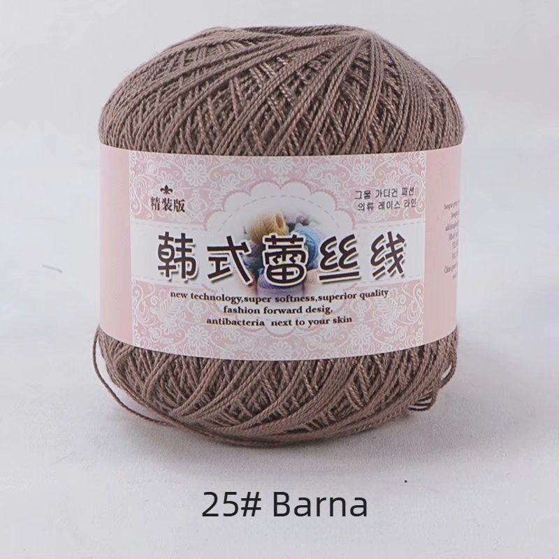 Csipke horgolócérna, 8 Lace variáció, 7s sodrás, 1 szál, csoportos fonal