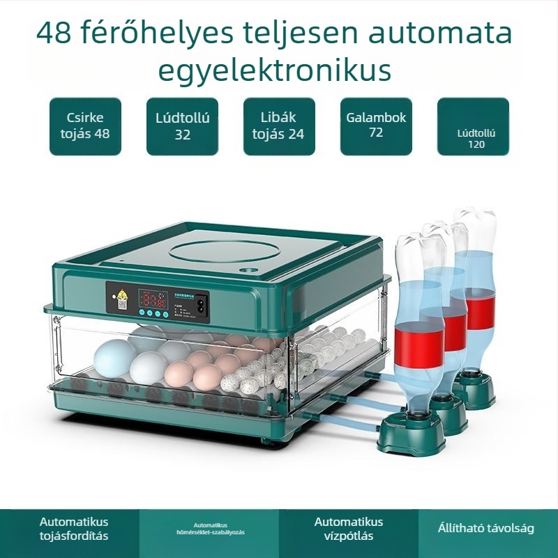 Inkubátor – kompakt otthoni használatra, automatikus és intelligens, Wei Qian márka, IPX8 vízálló, akkumulátor nélkül