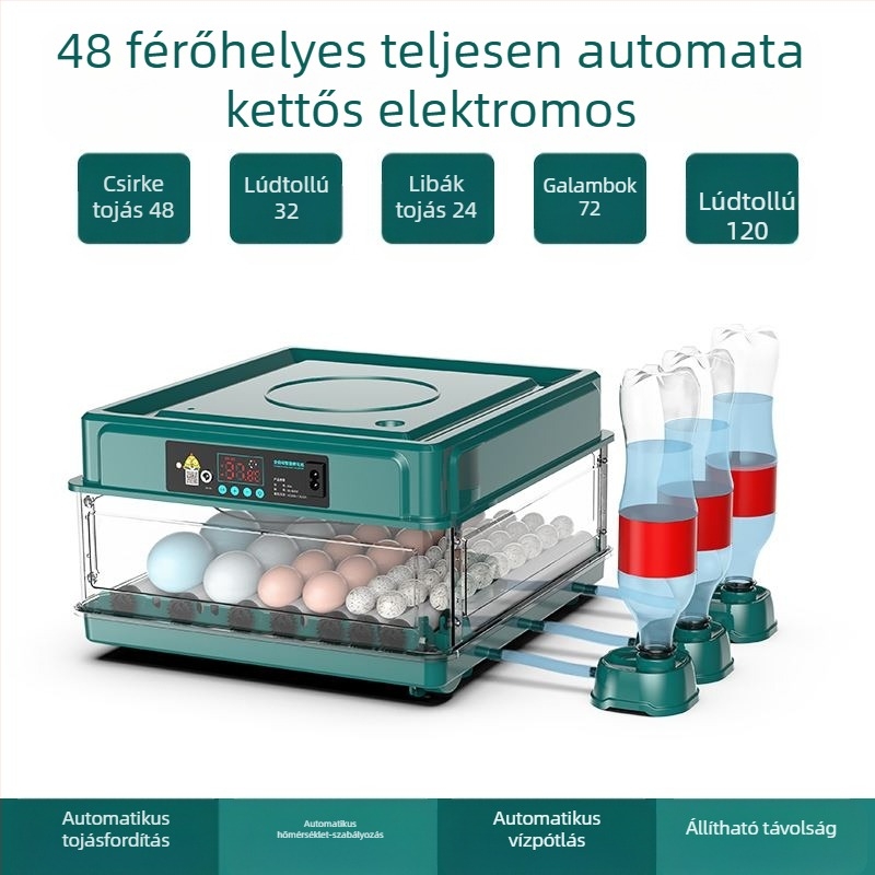Inkubátor – kompakt otthoni használatra, automatikus és intelligens, Wei Qian márka, IPX8 vízálló, akkumulátor nélkül