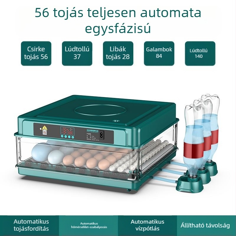 Inkubátor – kompakt otthoni használatra, automatikus és intelligens, Wei Qian márka, IPX8 vízálló, akkumulátor nélkül