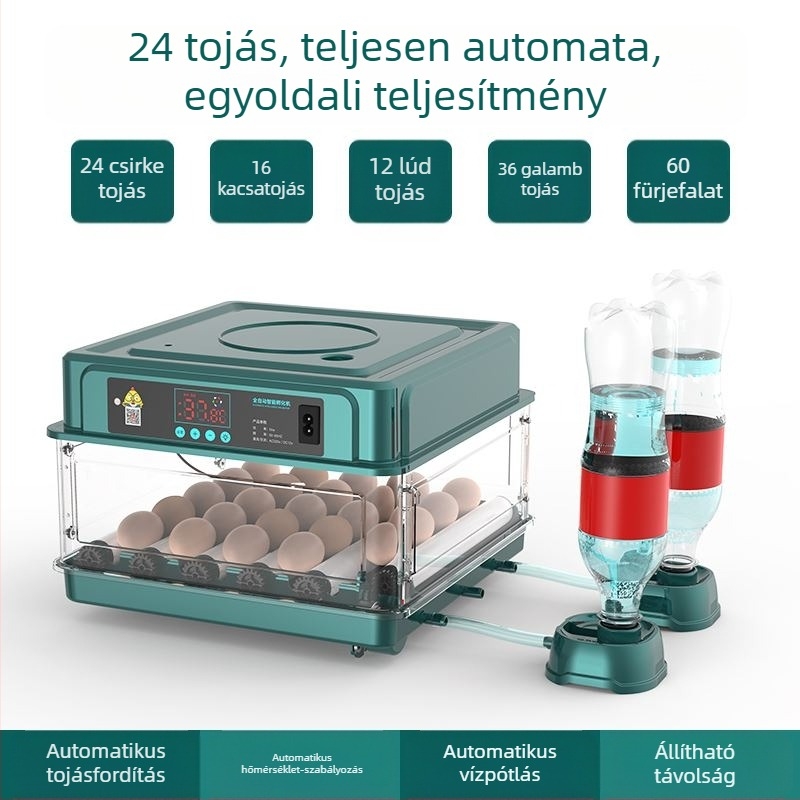 Inkubátor – kompakt otthoni használatra, automatikus és intelligens, Wei Qian márka, IPX8 vízálló, akkumulátor nélkül