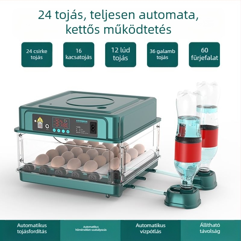 Inkubátor – kompakt otthoni használatra, automatikus és intelligens, Wei Qian márka, IPX8 vízálló, akkumulátor nélkül