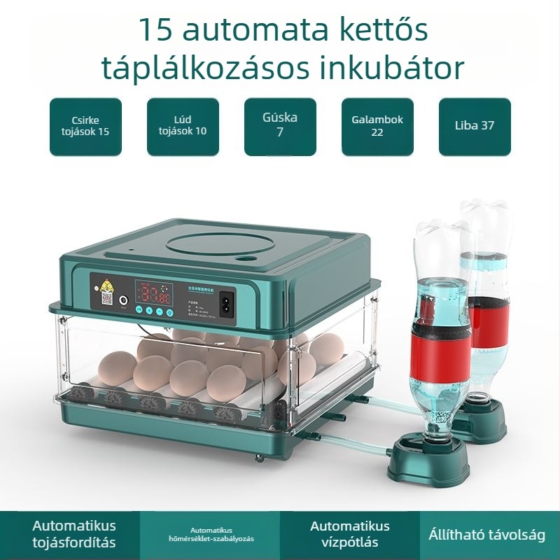Inkubátor – kompakt otthoni használatra, automatikus és intelligens, Wei Qian márka, IPX8 vízálló, akkumulátor nélkül