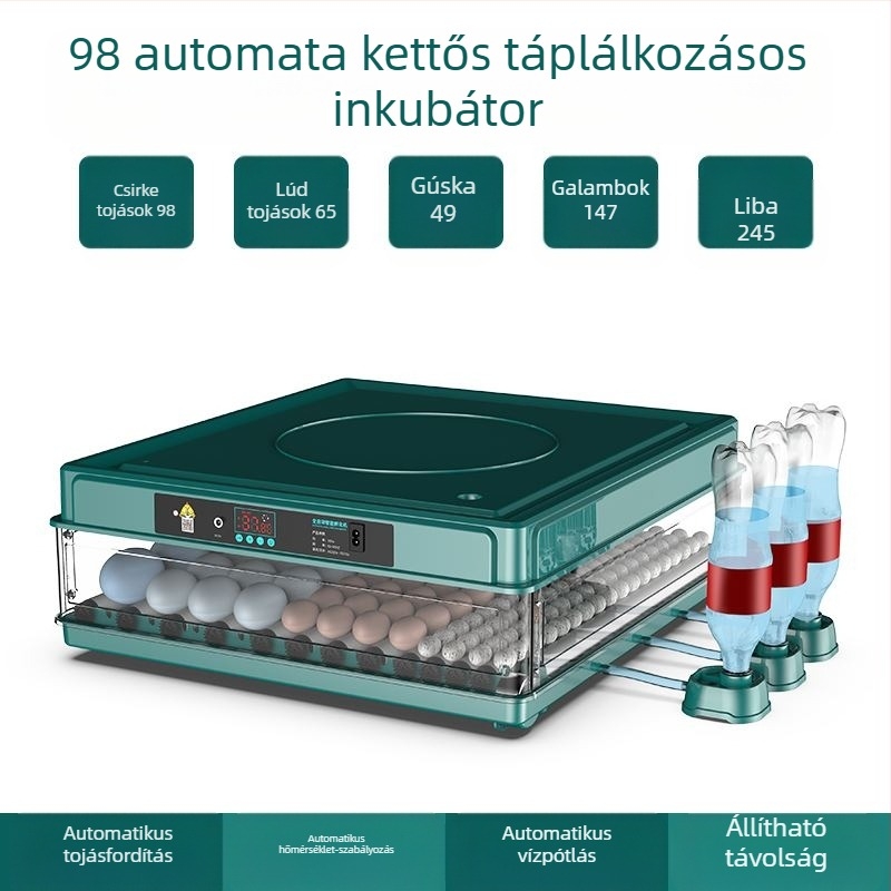 Inkubátor – kompakt otthoni használatra, automatikus és intelligens, Wei Qian márka, IPX8 vízálló, akkumulátor nélkül