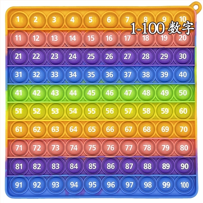 PopFidget Oktatási játék matematikához és számjegyekhez — hordozható, szilikonból, nem elektromos, többfunkciós osztálytermi tanulási segédeszköz (15–35 év)