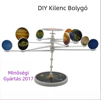 Kilenc bolygós Naprendszer modell – DIY tudományos készlet 7–14 éveseknek, műanyag, minták testreszabása