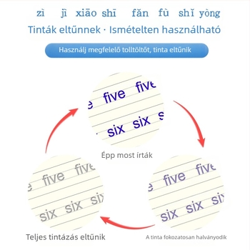 Bekarikolt tollírás gyakorlófüzet angol gyerekeknek — Ecchi, sorozat: English children practice copybook; anyag: fehér karton; tinta: gyenge oldószerrel kompatibilis tinta; IP engedély: Nem (Brand: Ecchi; Series: English children practice copybook; Materia