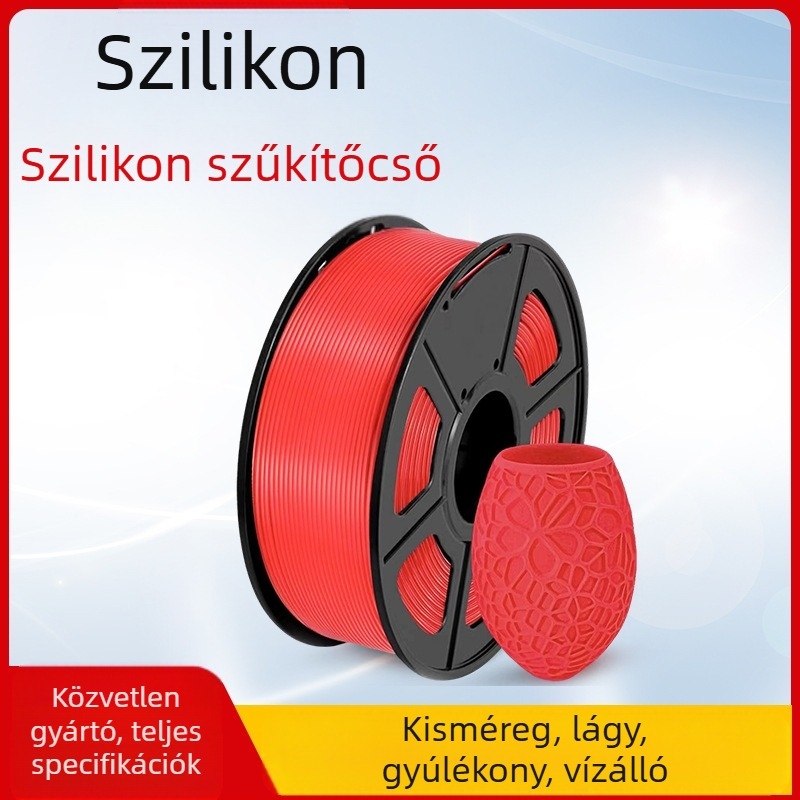 Silikon hőszűkítő hüvely elektromos kábelekhez, 4:1 összenyomódás, korrózióálló, tűzálló, szigetelés, -70°C-tól 260°C-ig, RoHS
