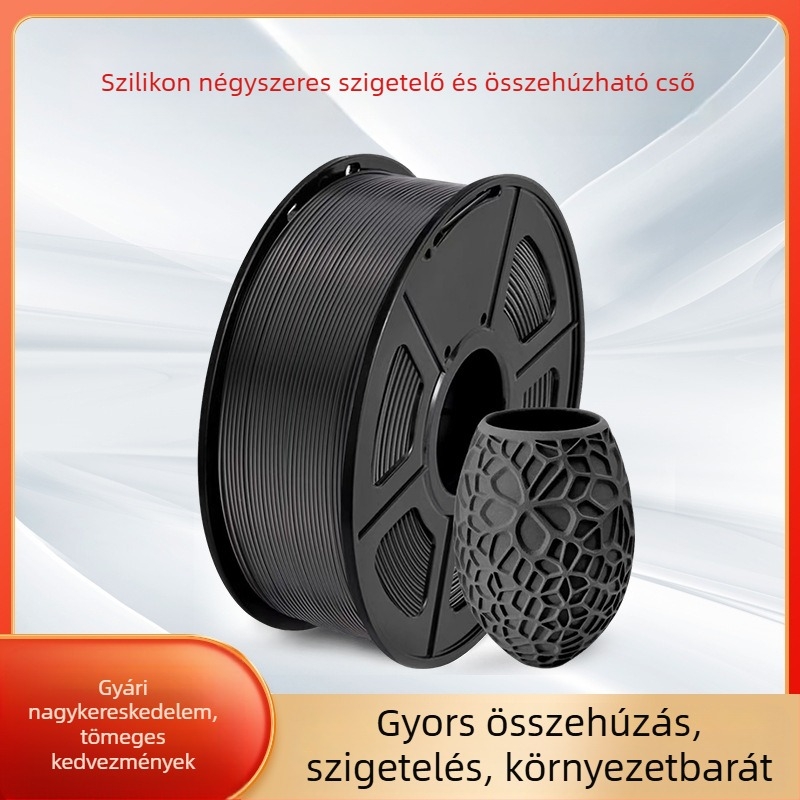 Silikon hőszűkítő hüvely elektromos kábelekhez, 4:1 összenyomódás, korrózióálló, tűzálló, szigetelés, -70°C-tól 260°C-ig, RoHS