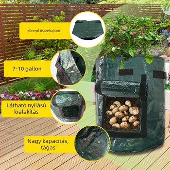 PE ültető zsák, lélegző ökológiai zsák otthoni kertészkedéshez, zöldítési projektekhez és erkélyre szánt zöldségkertekhez, növények növekedéséhez