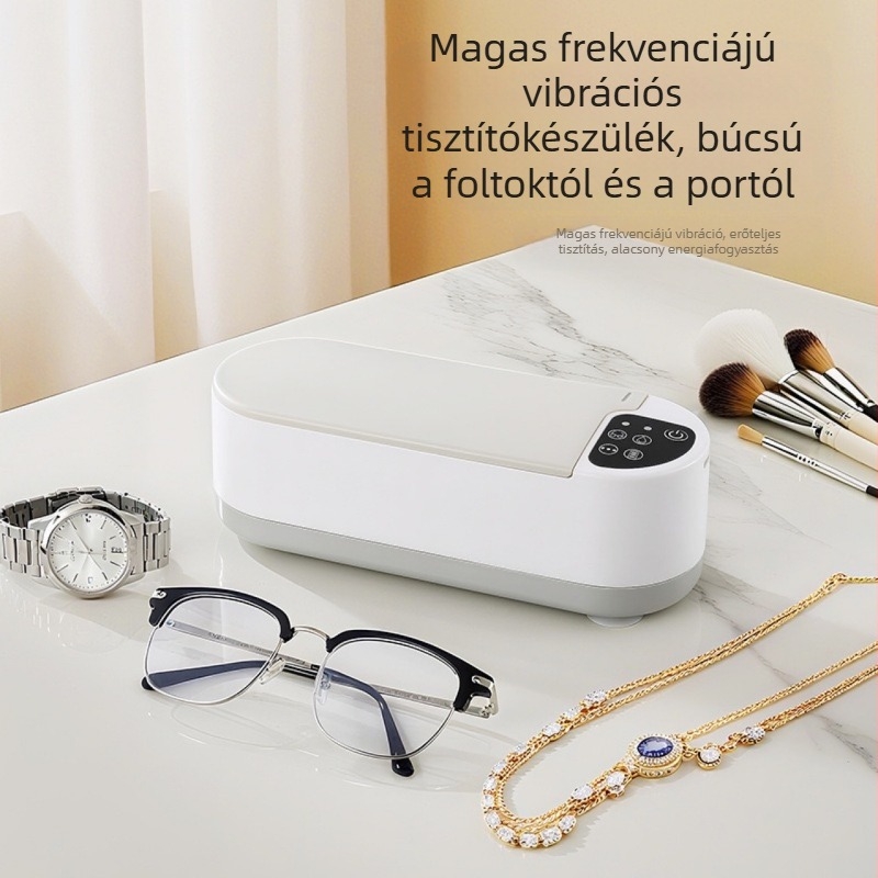 Ultrahangos szemüvegtisztító készülék ékszerek, fogszabályozó és kontaktlencsék számára — USB tápellátás, 5V, 50W, 300 ml kapacitás