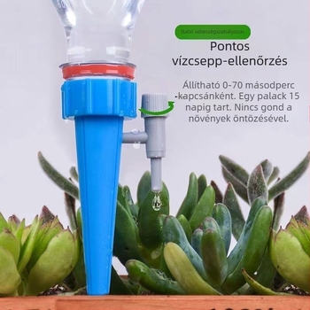 Csepegtető öntöző eszköz — PP anyag, állítható, kapacitás 1, súly 9–10 g, otthoni kertészkedéshez
