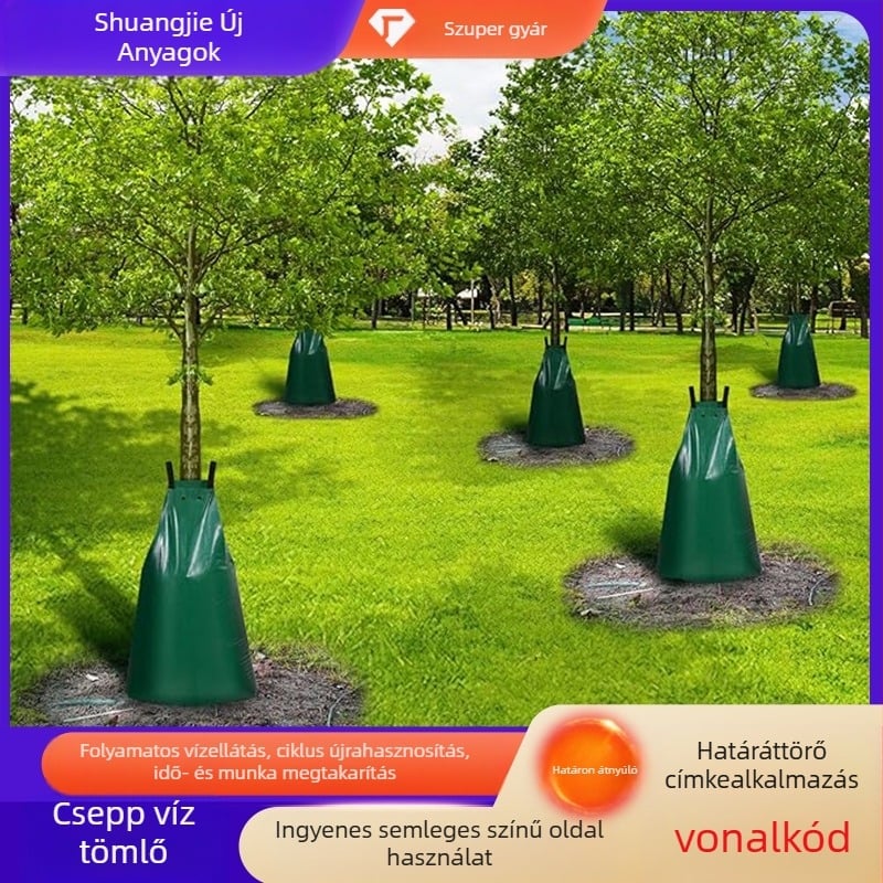 Csöpögtető öntöző zsák - PVC/PE anyag, 20 gal kapacitás, otthoni kertészkedéshez és mezőgazdasági felhasználáshoz