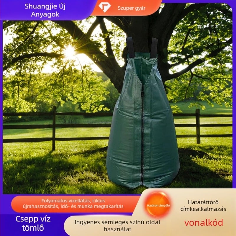 Csöpögtető öntöző zsák - PVC/PE anyag, 20 gal kapacitás, otthoni kertészkedéshez és mezőgazdasági felhasználáshoz