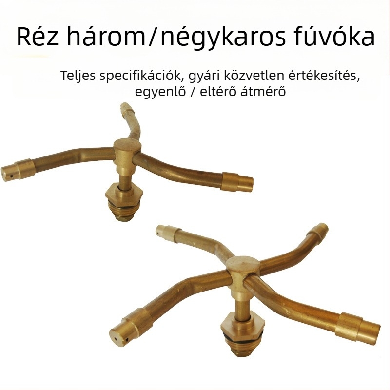 Réz forgó öntözőfej gyepre, kertre, virágokra és zöldségekre