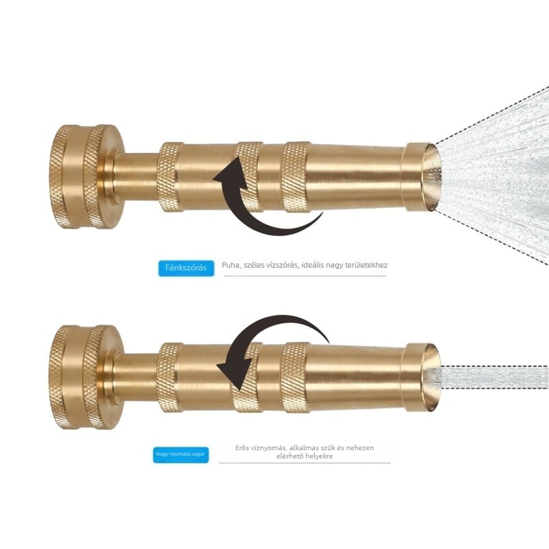 Hengxin sárgaréz vízpisztoly otthoni kertészkedéshez, közterületi zöldterületekhez és kertészeti tevékenységekhez