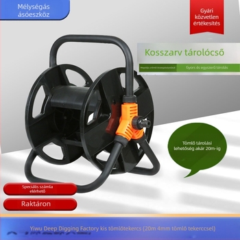 Autómosó vízcső tároló állvány, réz anyag, 20 m tekercs, nettó súly 1150