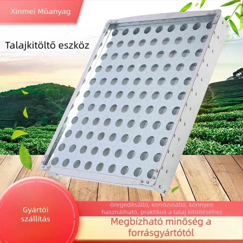 Rozsdamentes acél talajtöltő – padló típusú, pásztor stílusú, zöldítési projektekhez, Hongxin