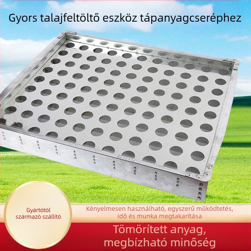 Rozsdamentes acél talajtöltő – padló típusú, pásztor stílusú, zöldítési projektekhez, Hongxin