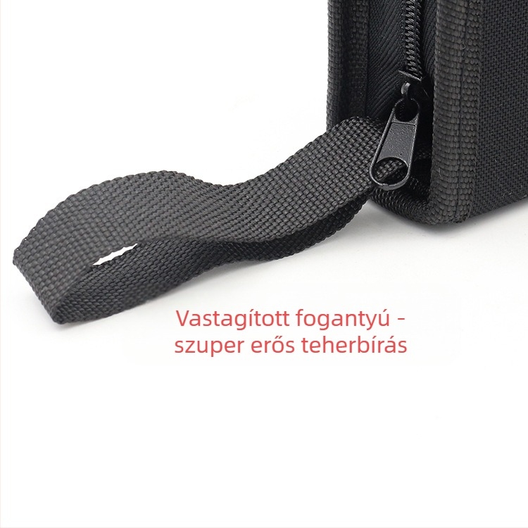 Személyre szabható szerszámtáska forró ragasztópisztoly készlet tárolására, EVA bevonatú Oxford vászon és PVC bevonat Oxford vászon, vastag karton betéttel