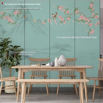 Falburkolat hímzéssel, Új kínai stílus, nedvességálló, prémium kategória, a Yaliju Soft Furnishings-től