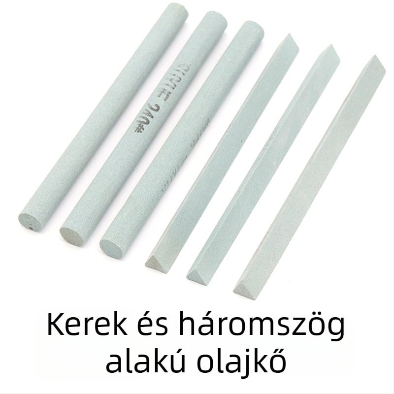 Soochow Mill Szilícium-karbid olajkő szalag polírozáshoz – kör alakú/ háromszög alakú, jade, jadit, achát, borostyán és fémes nefrit számára