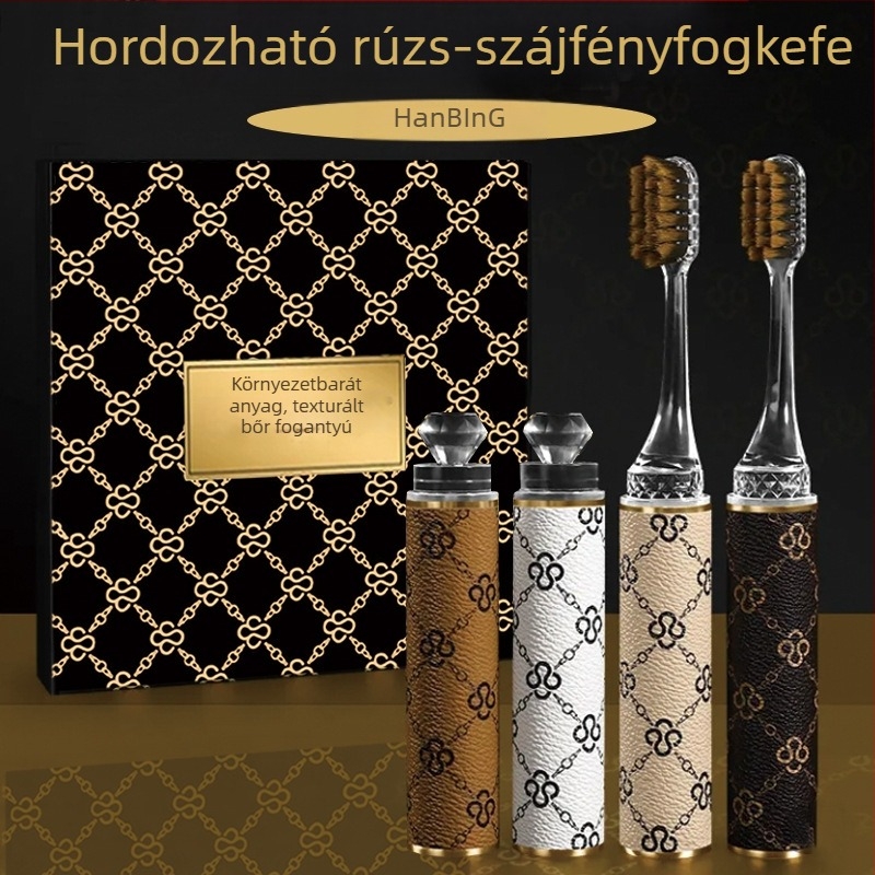 Han Bing K221 kézi fogkefe felnőtteknek, 4 darabos ajándékdobozban