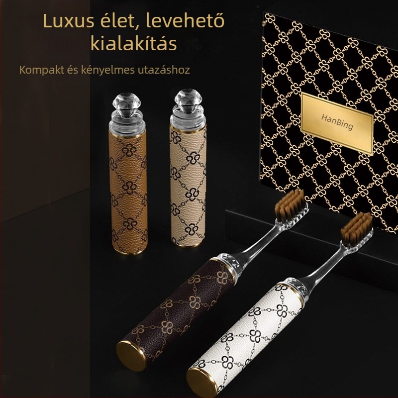 Han Bing K221 kézi fogkefe felnőtteknek, 4 darabos ajándékdobozban
