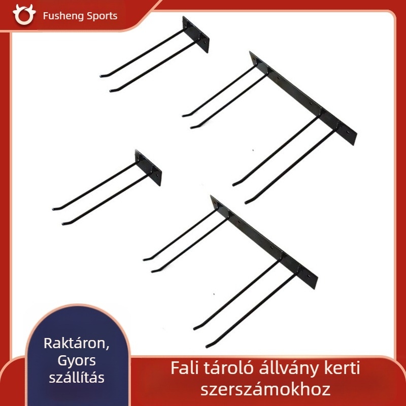Fali szerszárraktár vasból garázsban, kertben és udvaron, tömlő tartóval