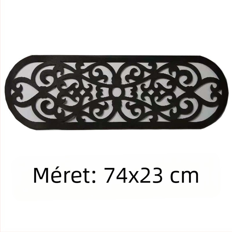 Gumi lépcsőmat geometriai mintával, négyszögletes formájú, modern minimál stílus