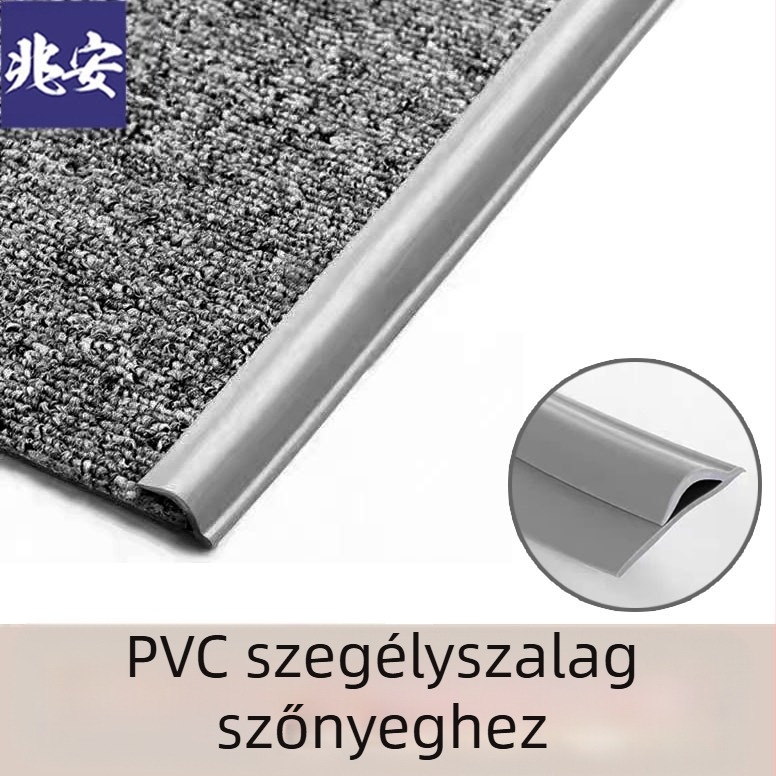 Öntapadós PVC élvédő profil szőnyeghez és padlóhoz – sík, modern stílus