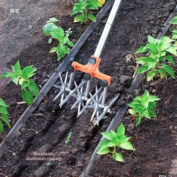 Kerti kézi forgó kultivátor, állítható