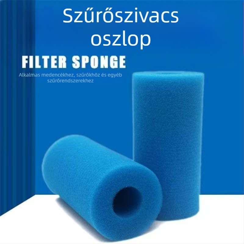 YY medencés szűrőszivacs hengeralakú – olajfelszívó, szűrőgyapot, üreges, hengeres kialakítás