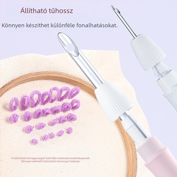 Állítható többtűs punch needle eszköz csővel; Márka: airo; Importált: Nem; Logó: Nyomtatott