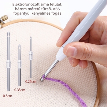 Állítható többtűs punch needle eszköz csővel; Márka: airo; Importált: Nem; Logó: Nyomtatott