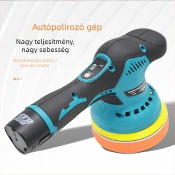 Vezeték nélküli autópolírozó és viaszoló készülék, kézi, lítium akkumulátorral (12V, fix sebesség, autópolírozás és viaszolás)