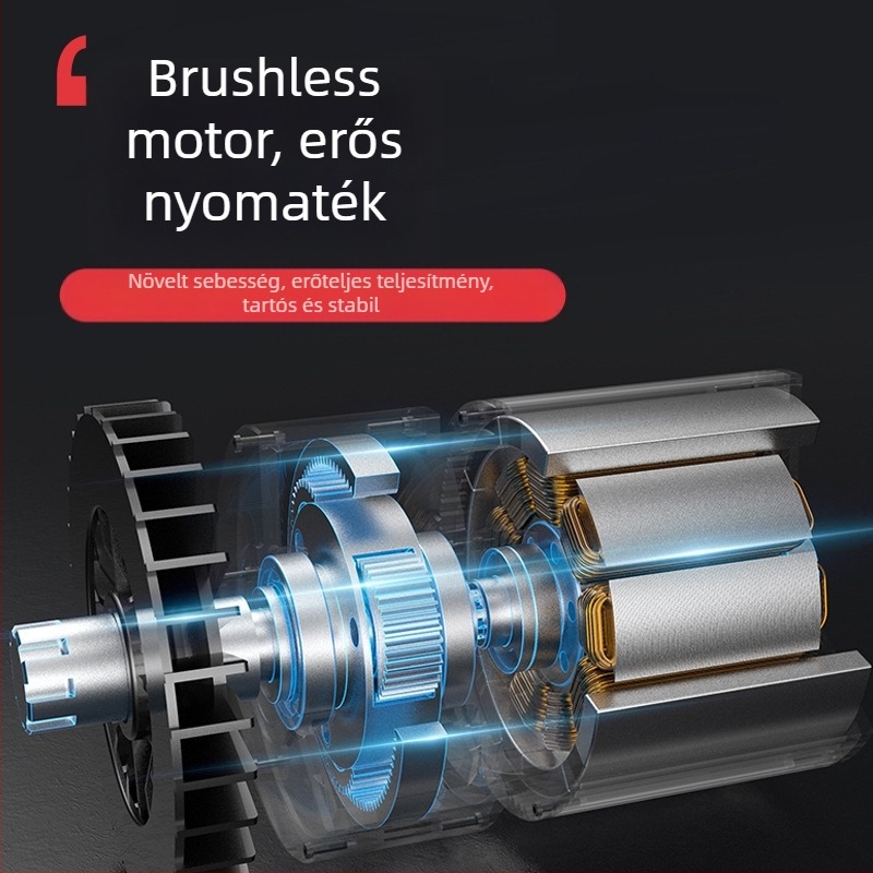 Vezeték nélküli ütvecsavarozó, Li-ion akkumulátorral, 21V, 3500 ütés, standard csavarokig 10 és nagy szilárdságú csavarokig 20