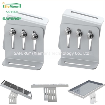 Állítható Z-alakú sík tetőre illeszkedő napenergia panel rögzítő lakóautó és jacht számára – alumíniumötvözet, AS/NZS 1170.2 kompatibilis, tömeg 0,052 kg, felületkezelés: kis anodizálás