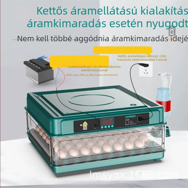 Inkubátor – Mikro inkubátor, új; különböző kisállatok számára; inkubációs berendezés az állattenyésztéshez