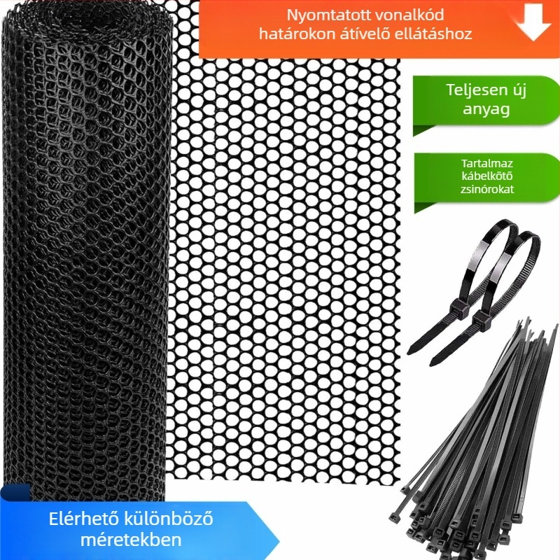 Műanyag védő baromfi tenyésztési háló és erkélykerítés csirkék és kacsák számára — Guangzhou, Kína; Márka: Egyéb; Fő piac: Kína