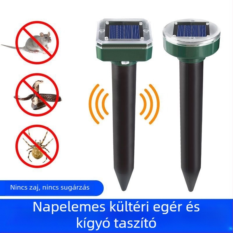 Ultrahangos egérriasztó, modell 6955, újratölthető, ABS ház, 1.2V