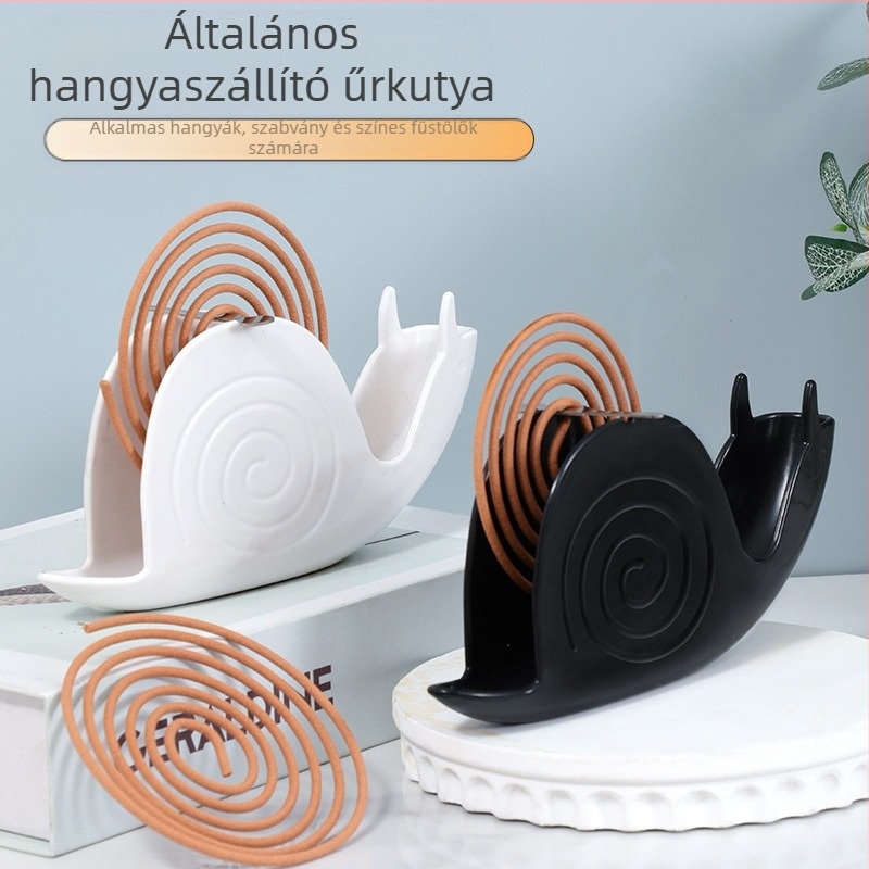 Szúnyogspirál tartó, akasztóval, ABS tűzálló anyagból, könnyű, 59 g, újrafelhasználható