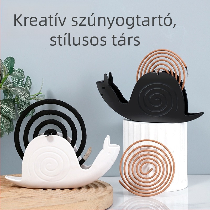 Szúnyogspirál tartó, akasztóval, ABS tűzálló anyagból, könnyű, 59 g, újrafelhasználható