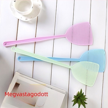 Műanyag légycsapó hosszú nyéllel, egyszerű kialakítás, toxinmentes, illatmentes, testreszabható