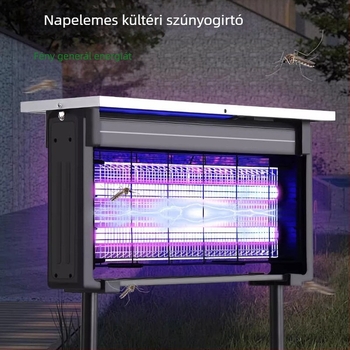 Napelemes kültéri szúnyogriasztó LED lámpa – vízálló, 36V, 15W