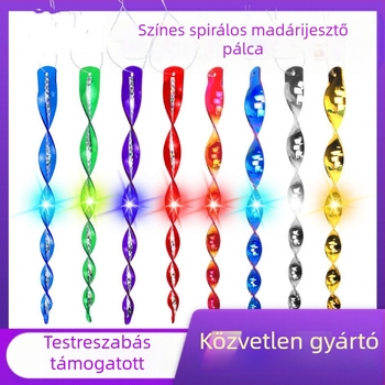 Műanyag reflexiós madárriasztó rúd, 10 darabos készlet, Min yin márka, kert dekorációhoz és madárriasztáshoz, tartós