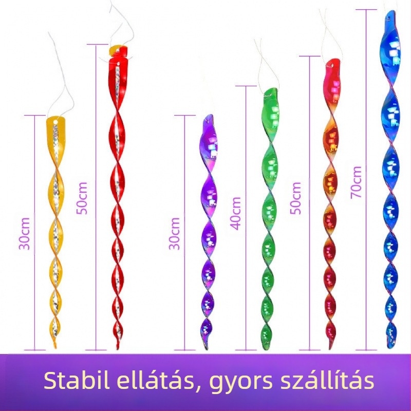 Műanyag reflexiós madárriasztó rúd, 10 darabos készlet, Min yin márka, kert dekorációhoz és madárriasztáshoz, tartós