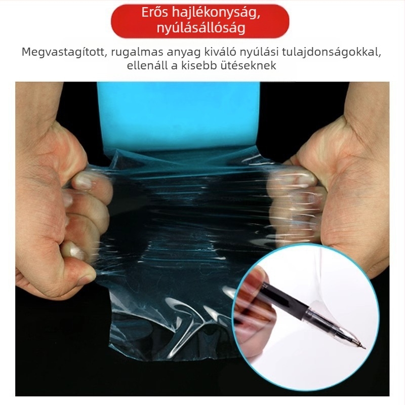 Üvegház javító szalag, PE alapú, szélesség szabályozható, rövid távú 60°C-es hőmérséklet-ellenállás, hosszú távú normál hőmérsékleten, márka Qixing