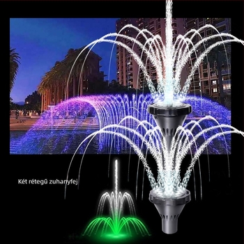 Tóparti szökőkút adapter – a merülő pumpához, DIY szökőkút készlet, akváriumi felszerelés, műanyag, 300 g, márka Player baby